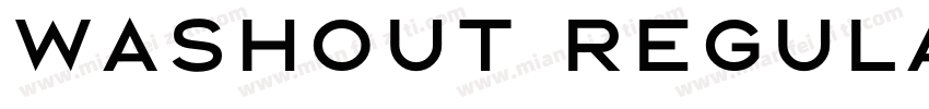 Washout Regular字体转换